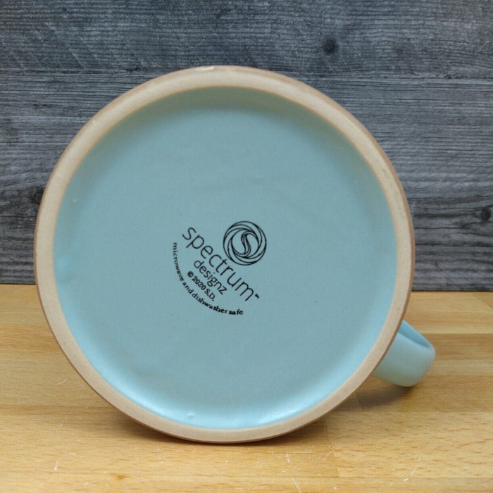 Best Sister in the World Spanish Coffee Mug 17oz Embossed Tea Cup Blue Sky