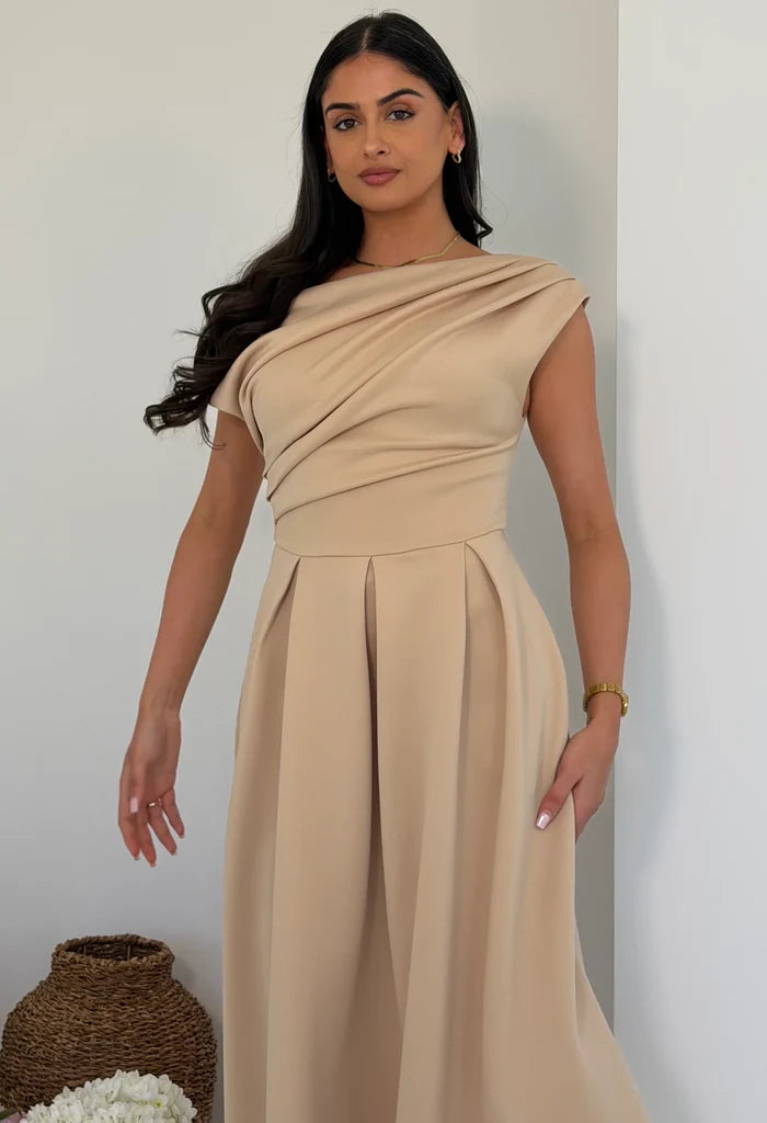 Betty Asymmetric Midi Dress