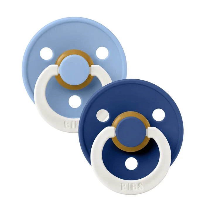 Bibs Pacifier - Sky Blue/Cornflower Glow 2 Pack