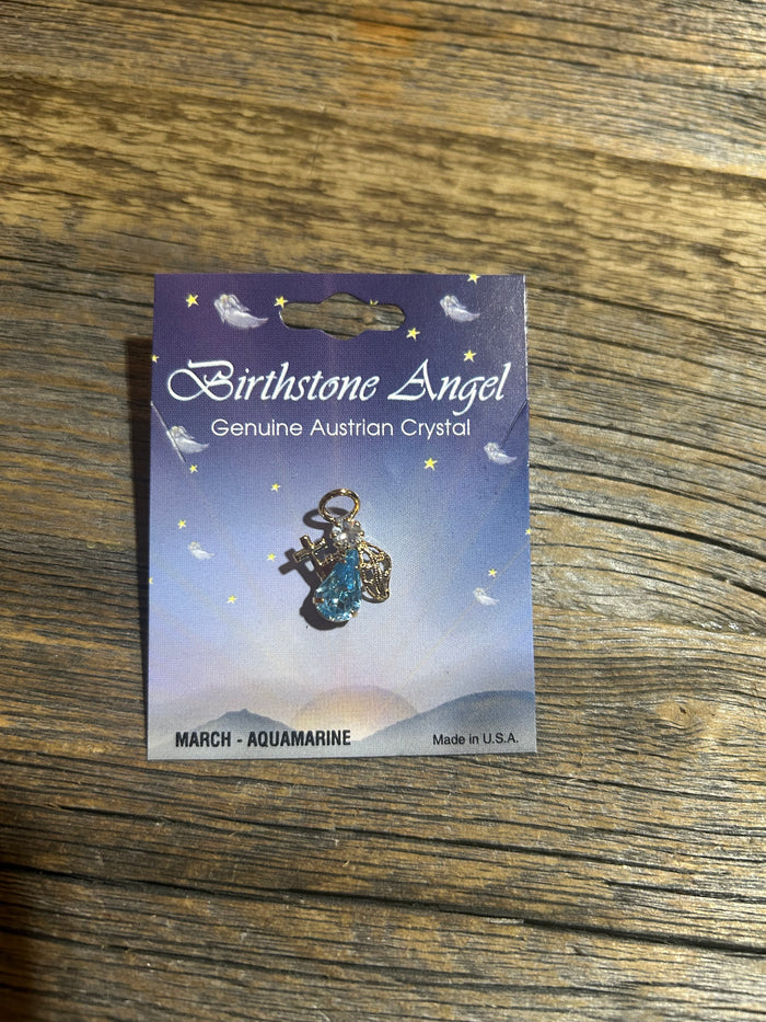 BIRTHSTONE ANGEL PIN