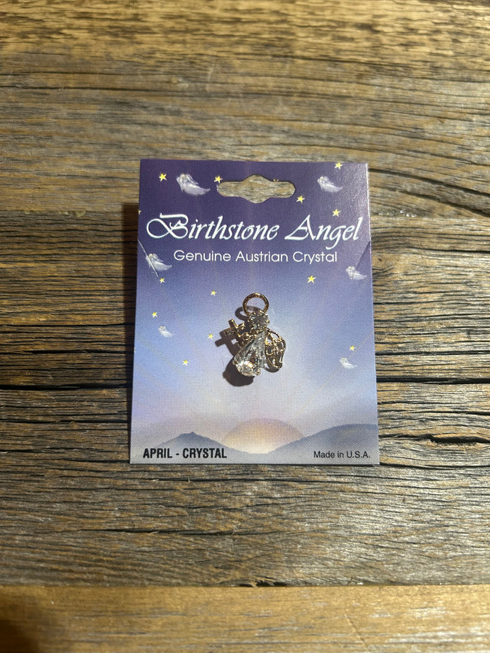 BIRTHSTONE ANGEL PIN