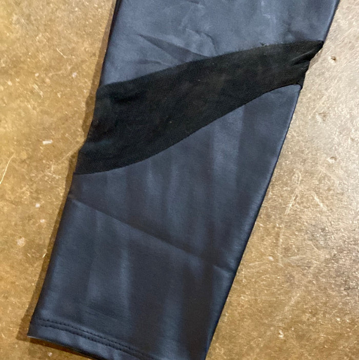 Black Leather spandex pant.