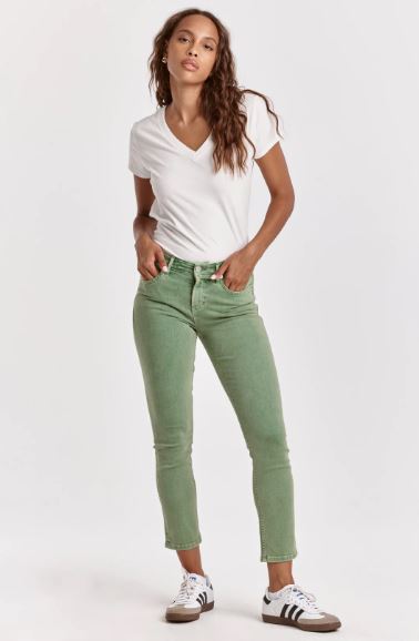 BLAIRE HIGH RISE SLIM STRAIGHT JEANS NEPHRITE