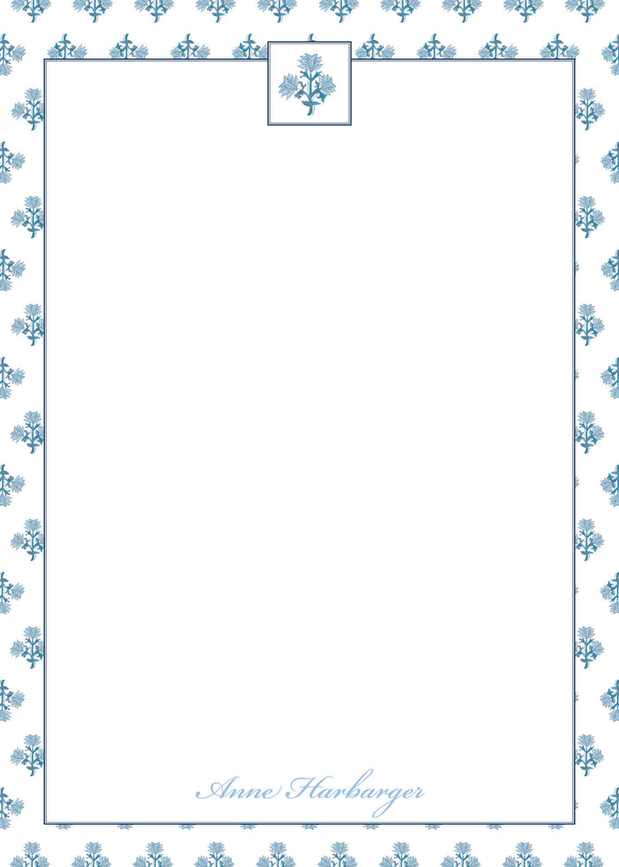 Block Print Notepad {blue}