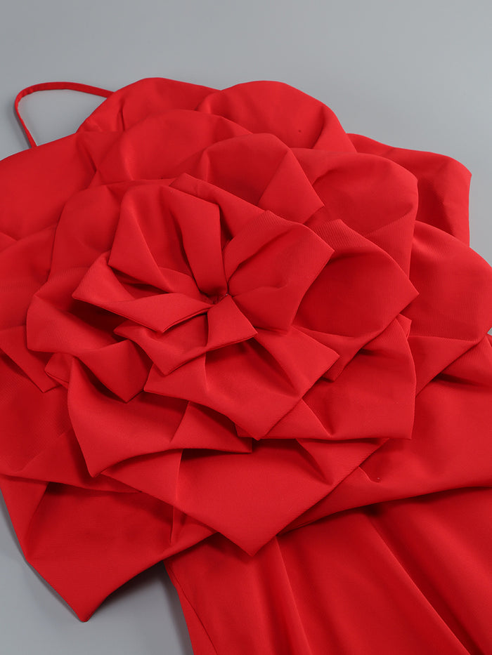 Bloom Couture Maxi Dress - Scarlet