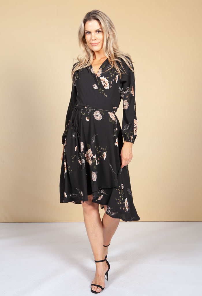 Blossom High-Low Wrap Dress