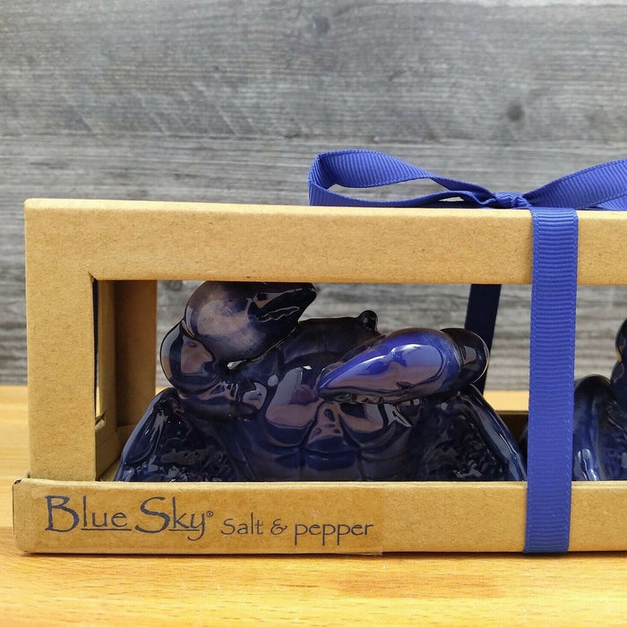 Blue Crab Salt Pepper Set Collectible by Blue Sky Clayworks