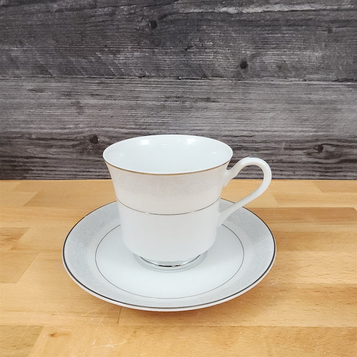 Bluedale 4 Tea Cup & Saucer Set Coffee Mug Ceramic Blue Flowers Fine China Japan