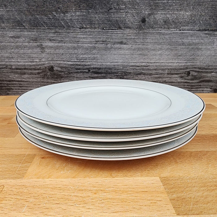 Bluedale Salad Plate Set of 4 by Fine China Japan Blue & White Flowers Ceramic