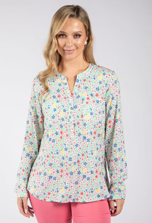 Boni Bouquet Ditsy Print Blouse