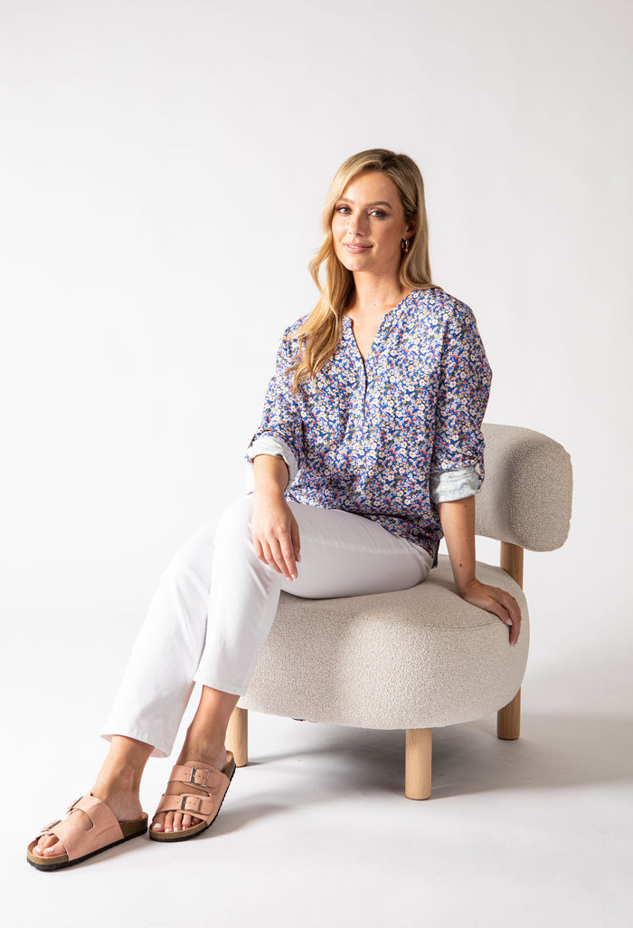 Boni Fleur Ditsy Print Blouse