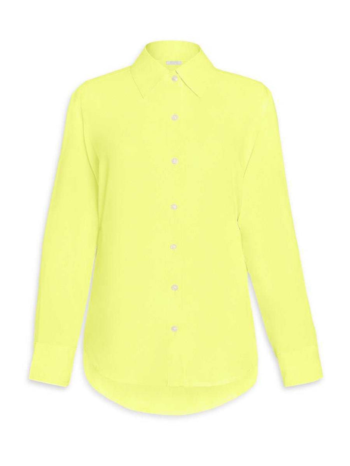 Brizo Boyfriend Twill Button Down Blouse - Bulb - AMARIS