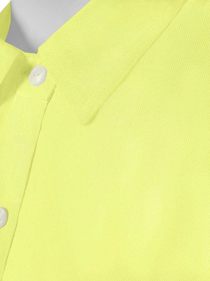 Brizo Boyfriend Twill Button Down Blouse - Bulb - AMARIS