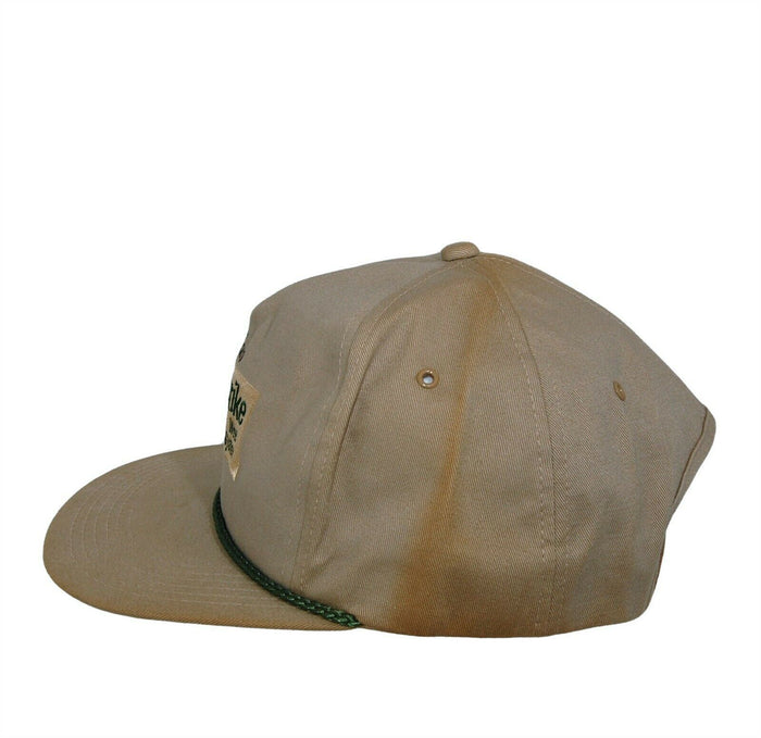 Broadstrike Weed Control Farm Hat 5 Panel Ball Cap Tan Adjustable DowElanco