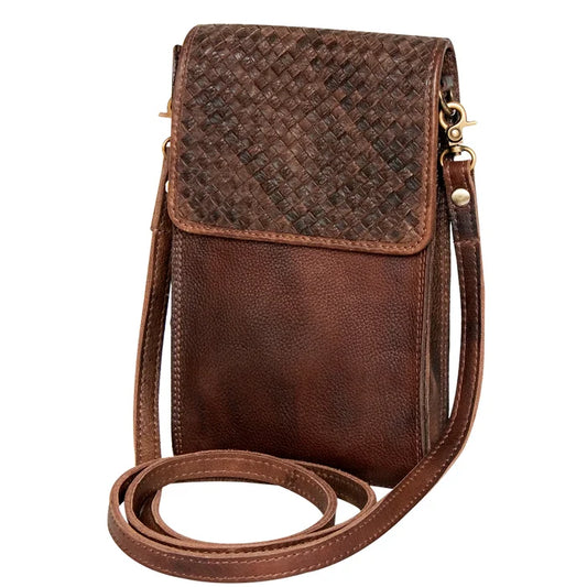 Brown Vintage Handmade Purse Crossbody
