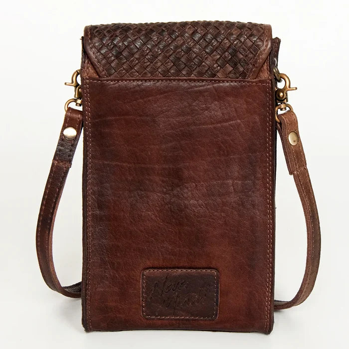 Brown Vintage Handmade Purse Crossbody