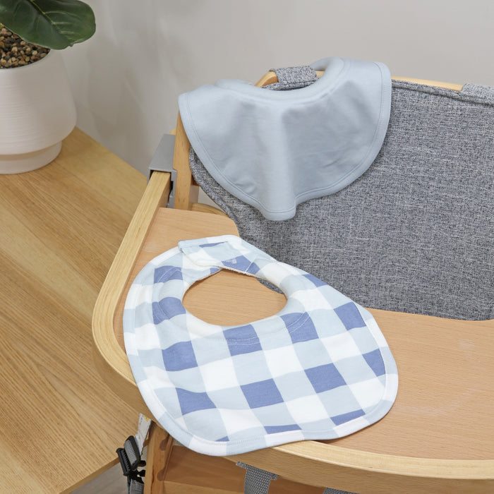 Bubba Sundae 2pk Dribble Bibs - Blueberry - Bubba Blue Australia