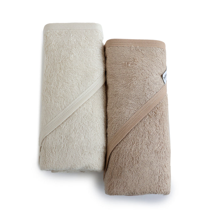 Bubba Sundae 2PK Hooded Towels - Chestnut - Bubba Blue Australia