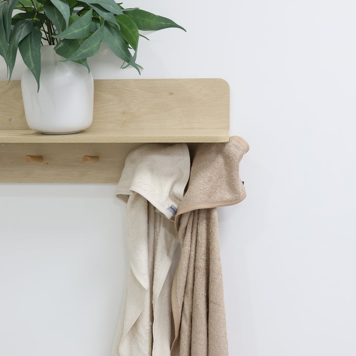 Bubba Sundae 2PK Hooded Towels - Chestnut - Bubba Blue Australia