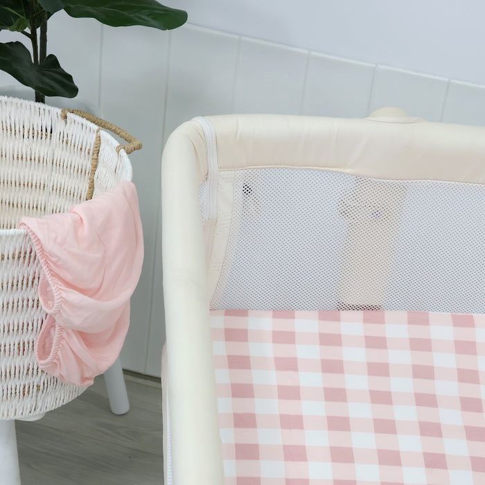 Bubba Sundae 2pk Jersey Co Sleeper/Bedside Sleeper Fitted Sheets - Cupcake - Bubba Blue Australia