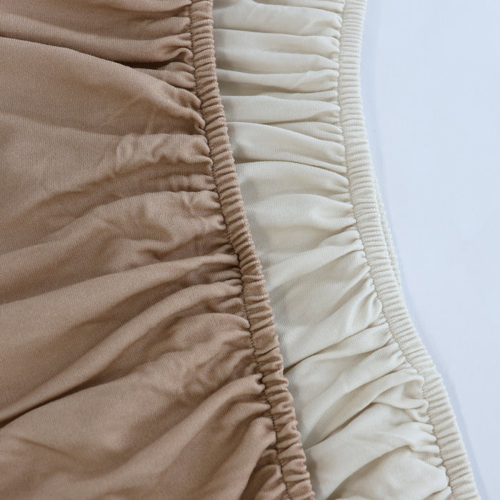 Sundae 2pk Jersey Cot Fitted Sheets - Chestnut - Bubba Blue Australia