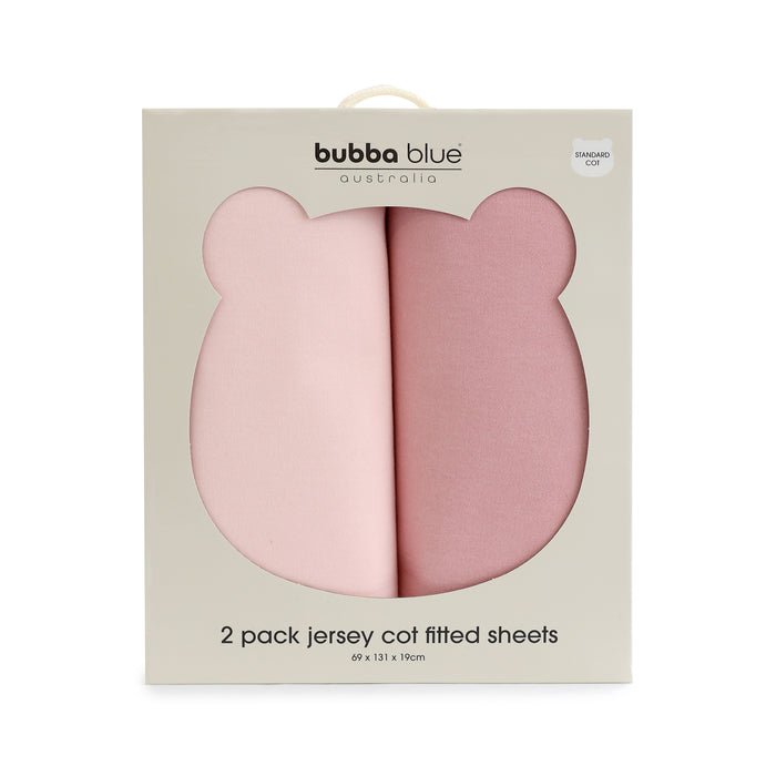 Sundae 2pk Jersey Cot Fitted Sheets - Cupcake - Bubba Blue Australia