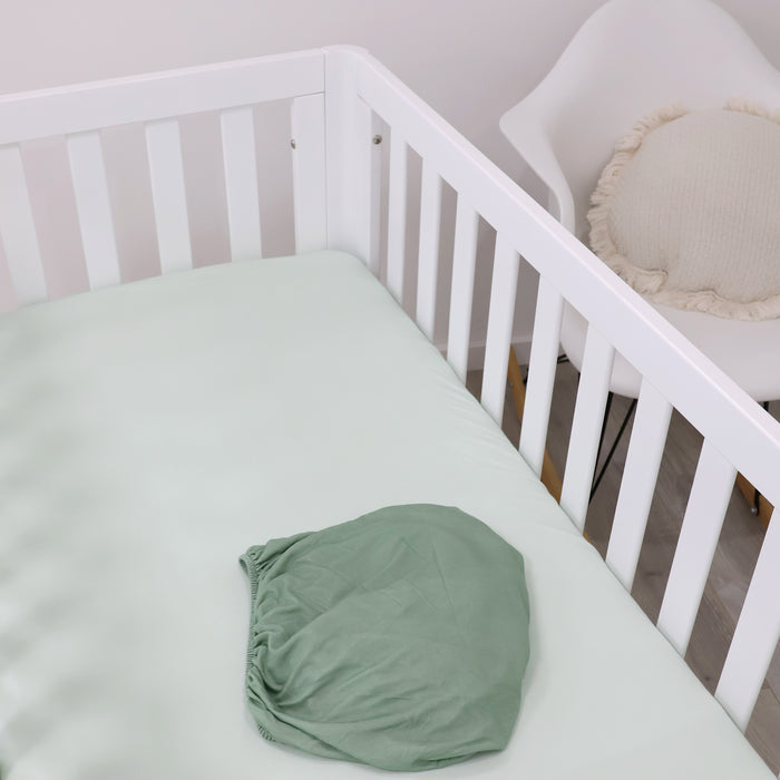 Bubba Sundae 2pk Jersey Cot Fitted Sheets - Greentea - Bubba Blue Australia
