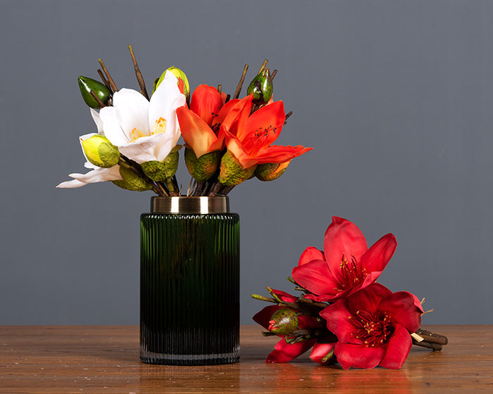 Bulk 12" Kapok Bouquet Artificial Flowers Bouquet Table Centerpiece Floral Arrangement Wholesale