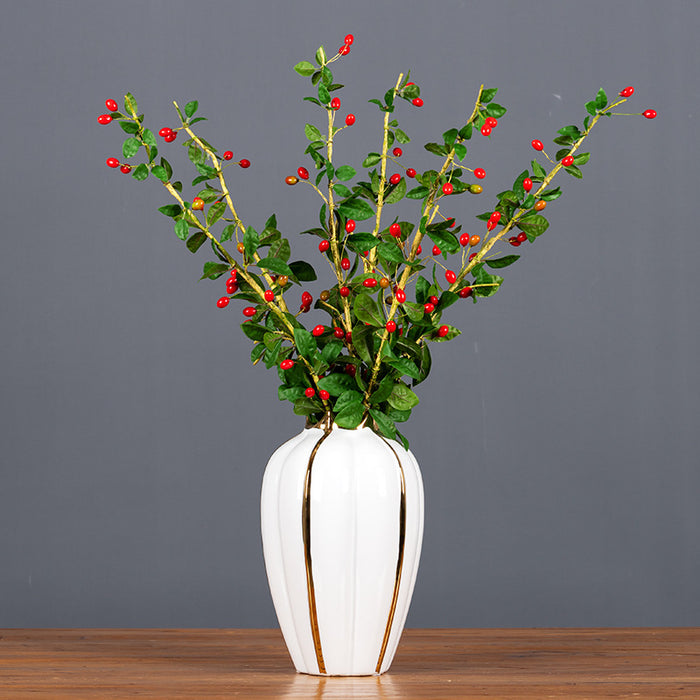 Bulk 27" Wolfberry Goji Stems Artificial Fruits Branches Wholesale