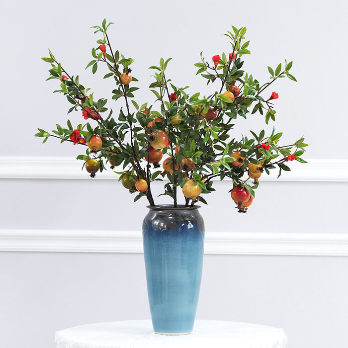 Bulk 35" Extra Long Pomegranate Stems Artificial Fruits Branches Wholesale