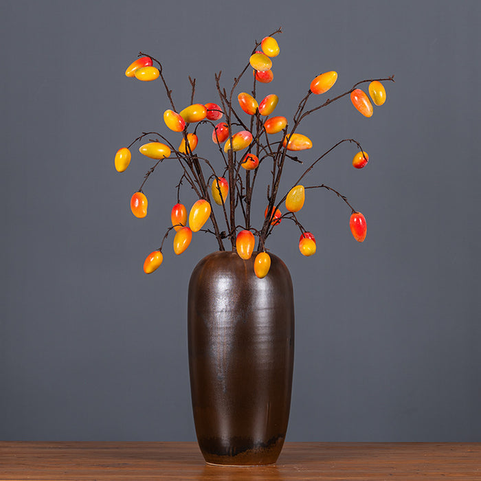 Bulk 35" Mango Stems Spray Artificial Fruit Branches Wholesale