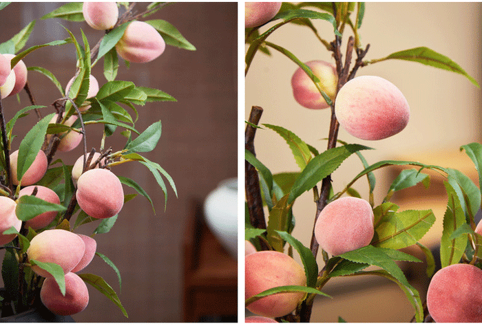 Bulk 38" Extra Long Peach Stems Artificial Fruit Stems Wholesale
