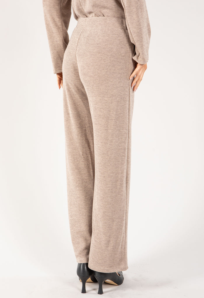 Button Detail Knit Trouser