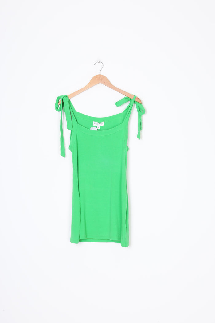 Caitlin Crisp Womens Green Dress Size 14