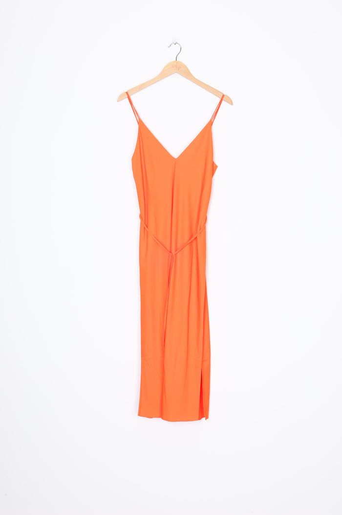 Calvin Klein Womens Orange Dress Size 38
