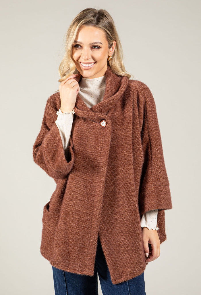Cape Style Coatigan
