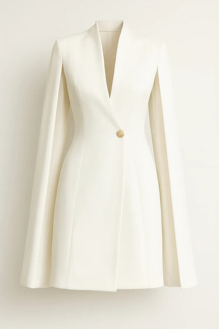 cape-style tailored blazer dress – ELISE