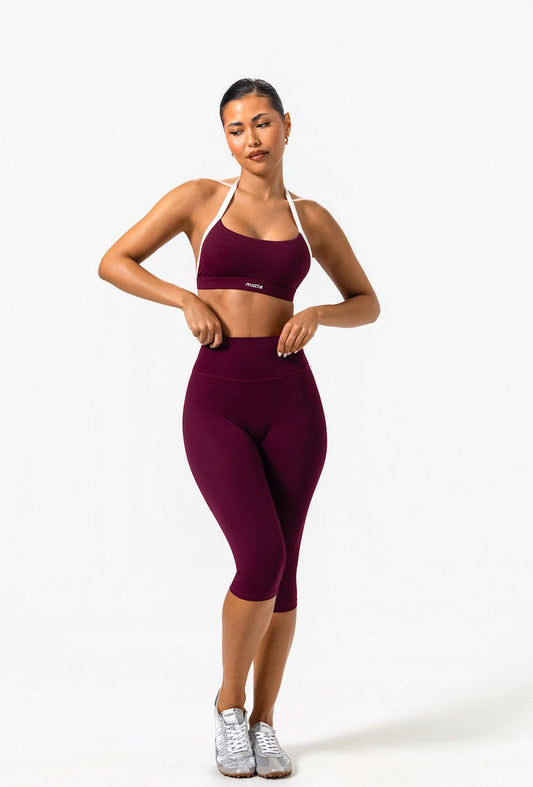 Capri Essential Legging - Burgundy