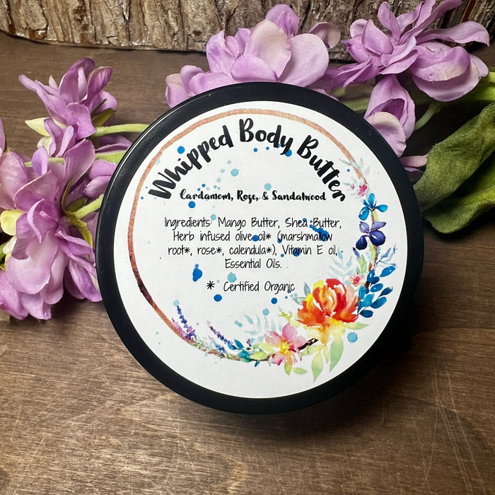 Cardamom, Rose, + Sandalwood Whipped Body Butter