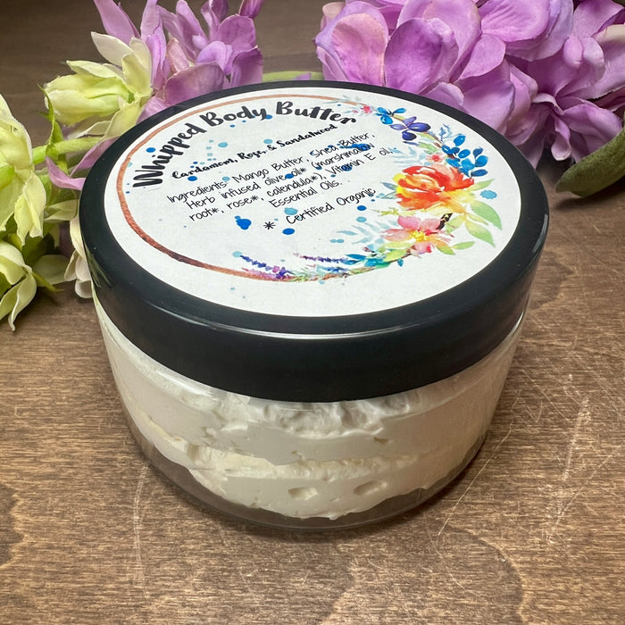 Cardamom, Rose, + Sandalwood Whipped Body Butter