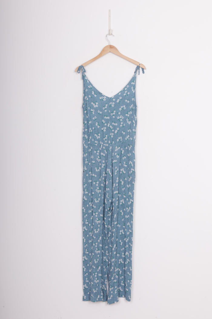 Carlson Womens Blue Jumpsuit Size 10