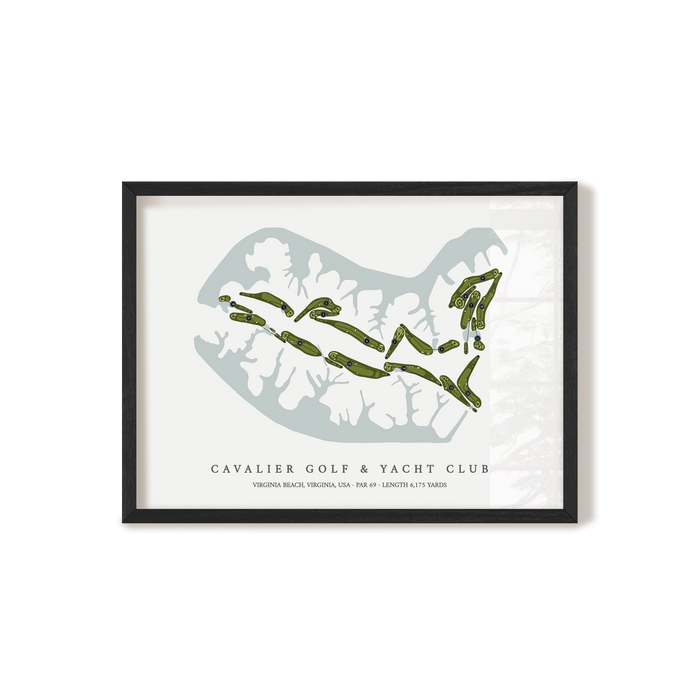Cavalier Golf & Yacht Club | Golf Course Print | Black+Frame