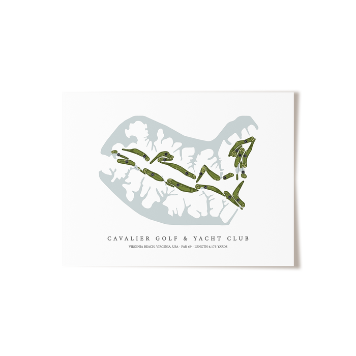 Cavalier Golf & Yacht Club | Golf Course Print | Unframed