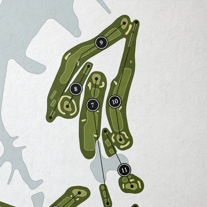 Cavalier Golf & Yacht Club | Golf Course Print | Close+Up