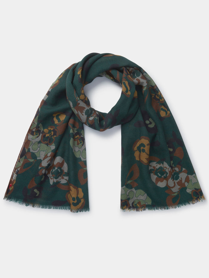 Aubin Camo Floral Caversham Printed Scarf | Scarf