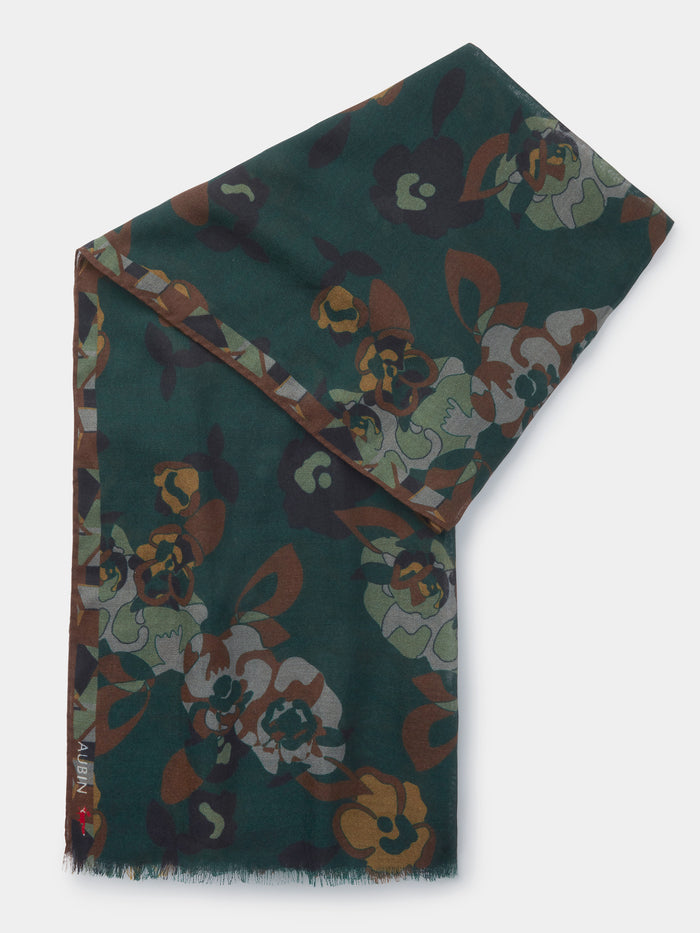 Aubin Camo Floral Caversham Printed Scarf | Scarf