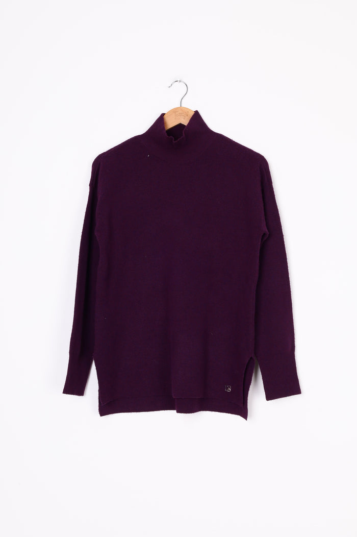 Cavin Klein Womens Purple Jumper Size S