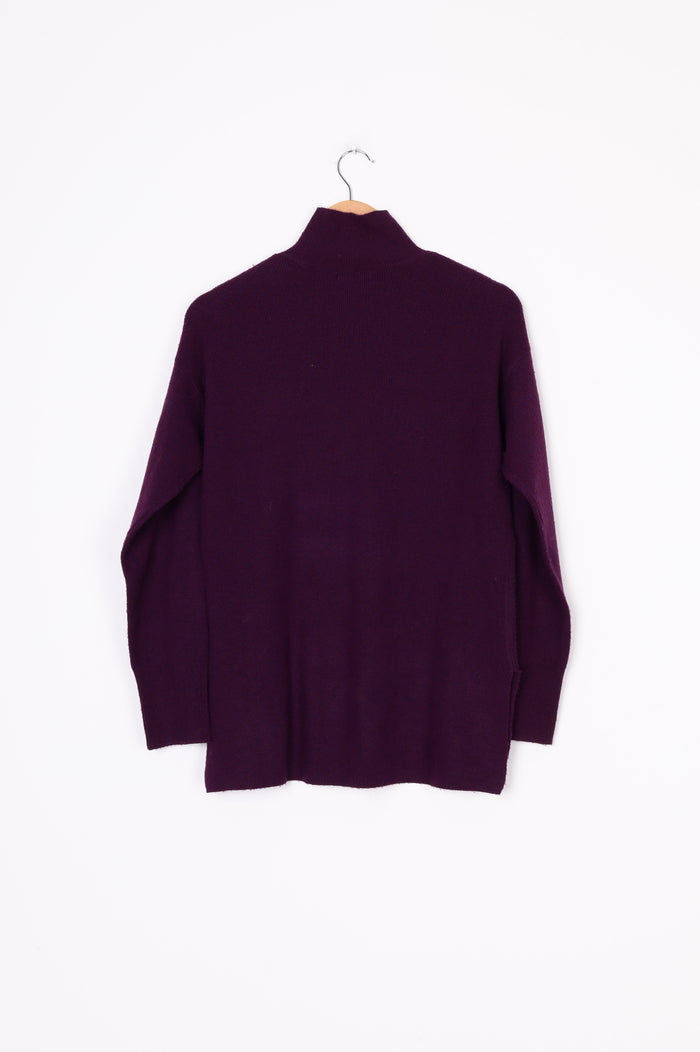 Cavin Klein Womens Purple Jumper Size S