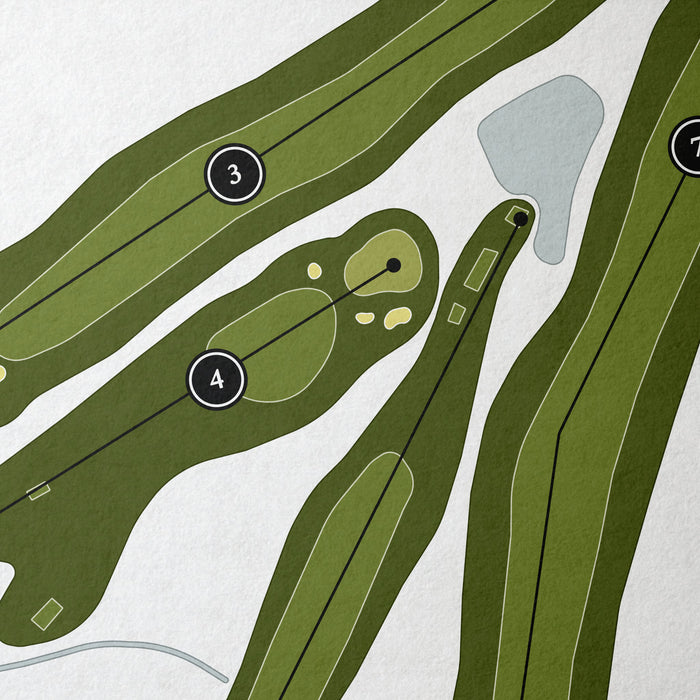 Cazenovia Golf Club | Golf Course Print | Close+Up