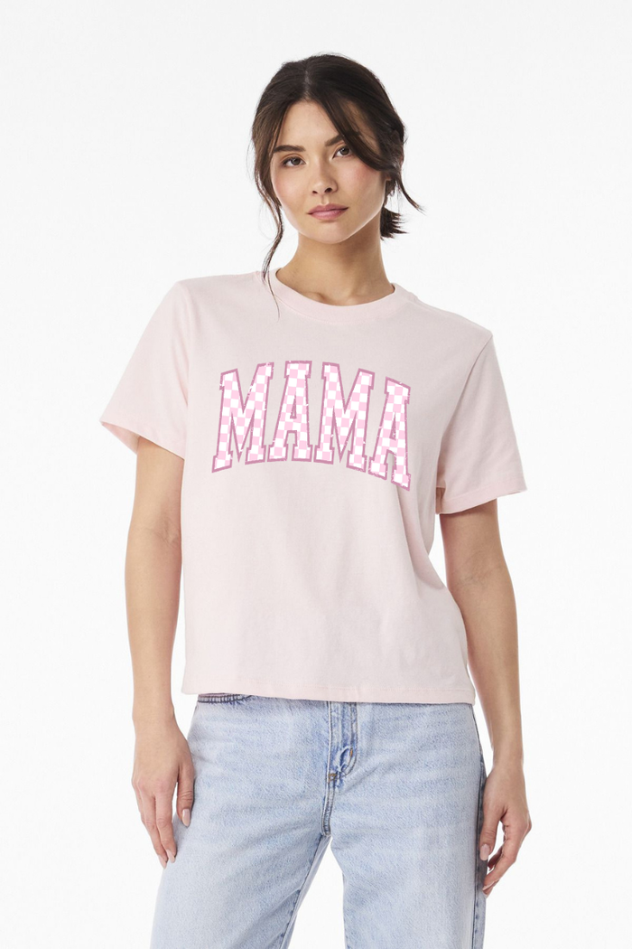Checkered Mama Graphic Tee